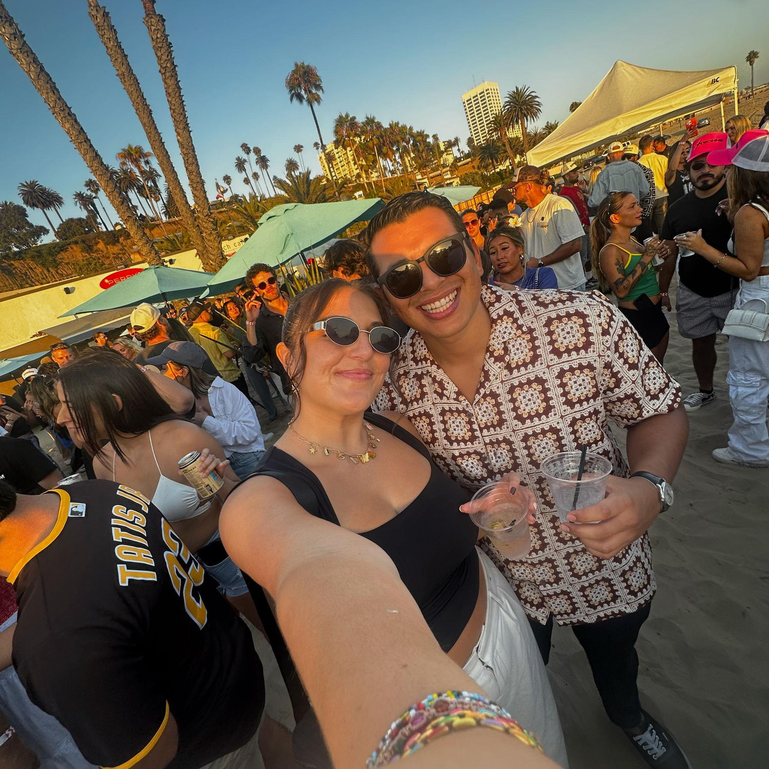 Enjoying pop up concerts in Santa Monica, one of our favorite things to do
