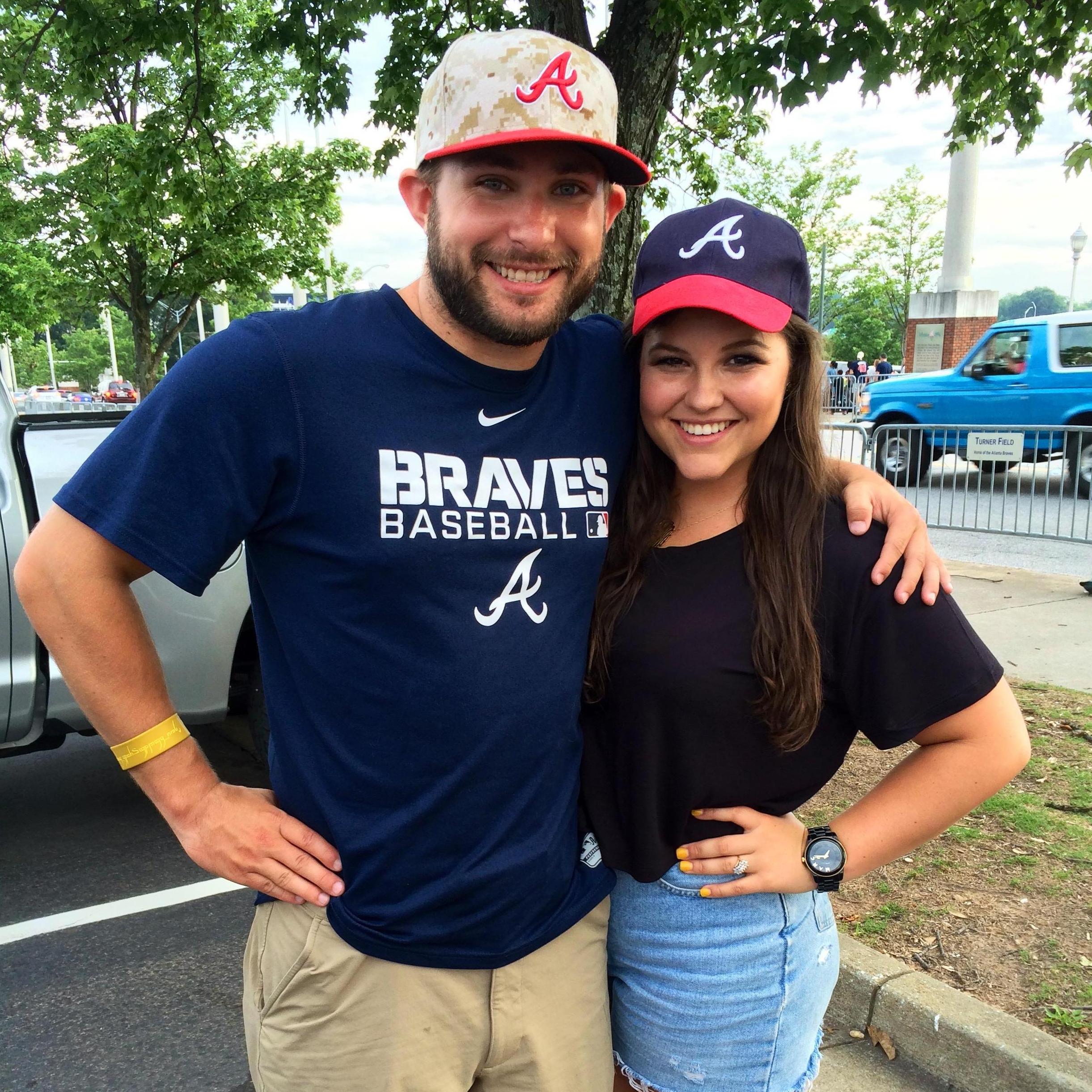 The Braves Game where Alexis and Caleb met in 2014.