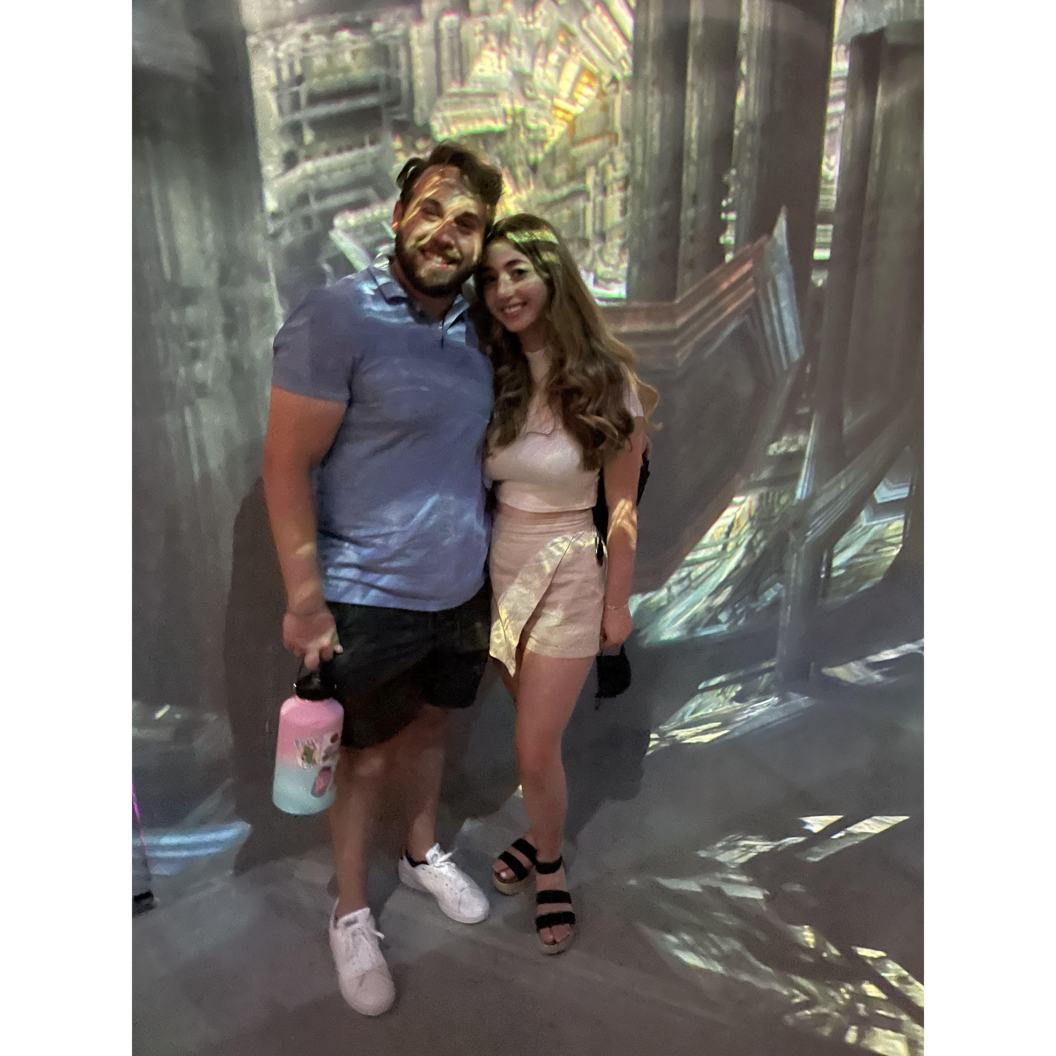 Artechouse- before we got soaked by the rain