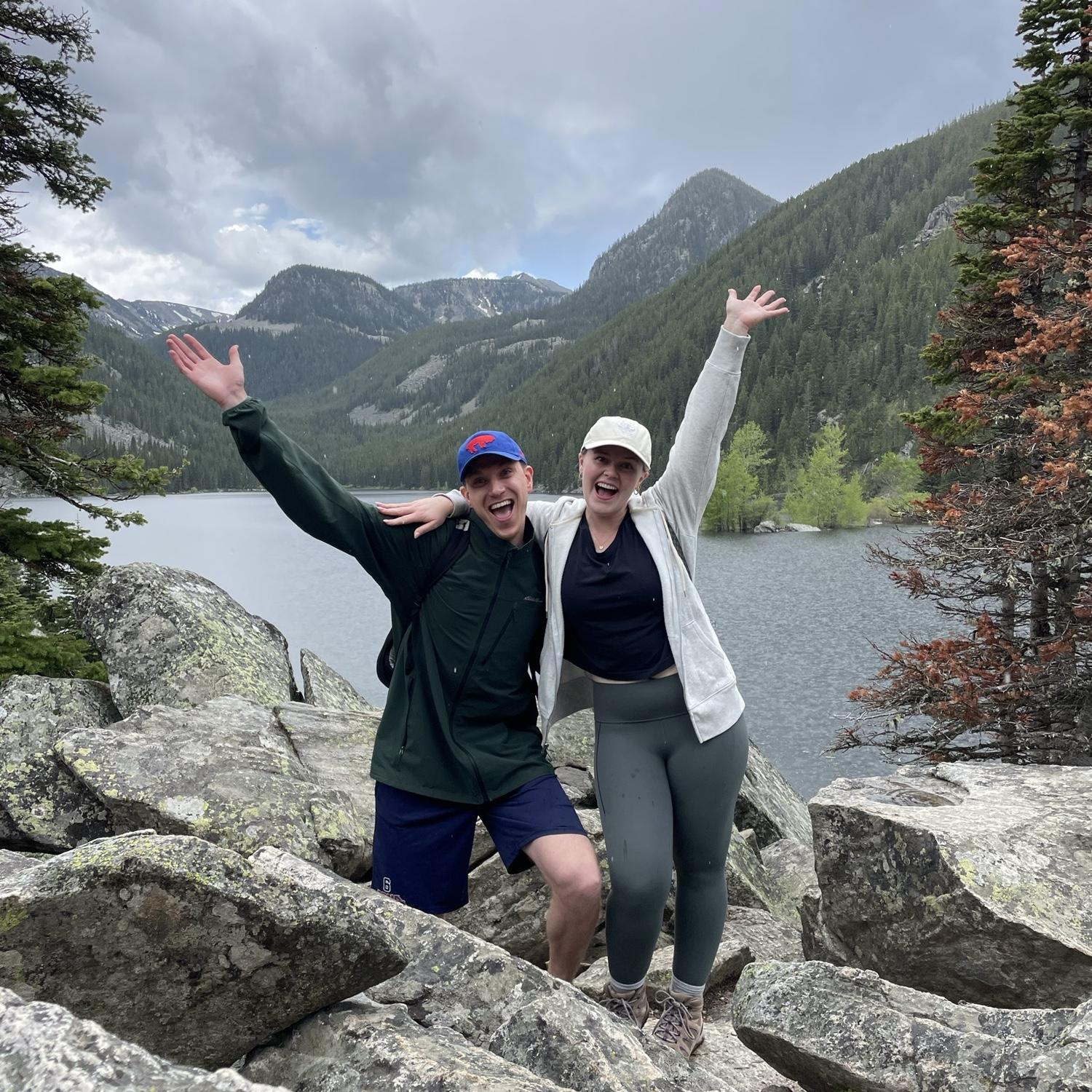 Hiking in Montana. The view was worth the 3 hr trek!