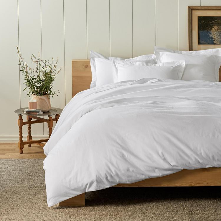 Coyuchi Cloud Brushed Organic Flannel Duvet Cover Zola