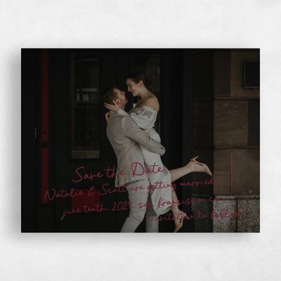 Wine, Red Wedding Save the Date - Morgay Photo
