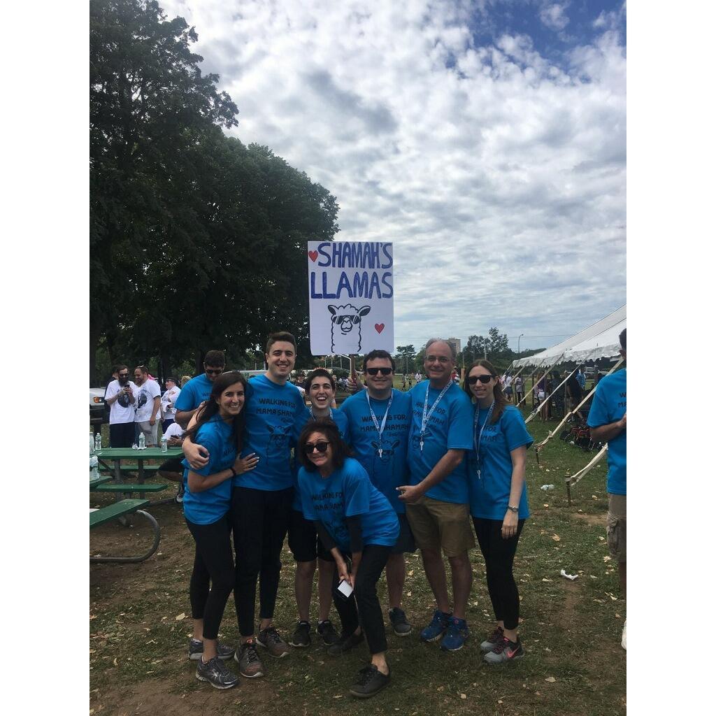 Team Shamah Llamas walk for ALS