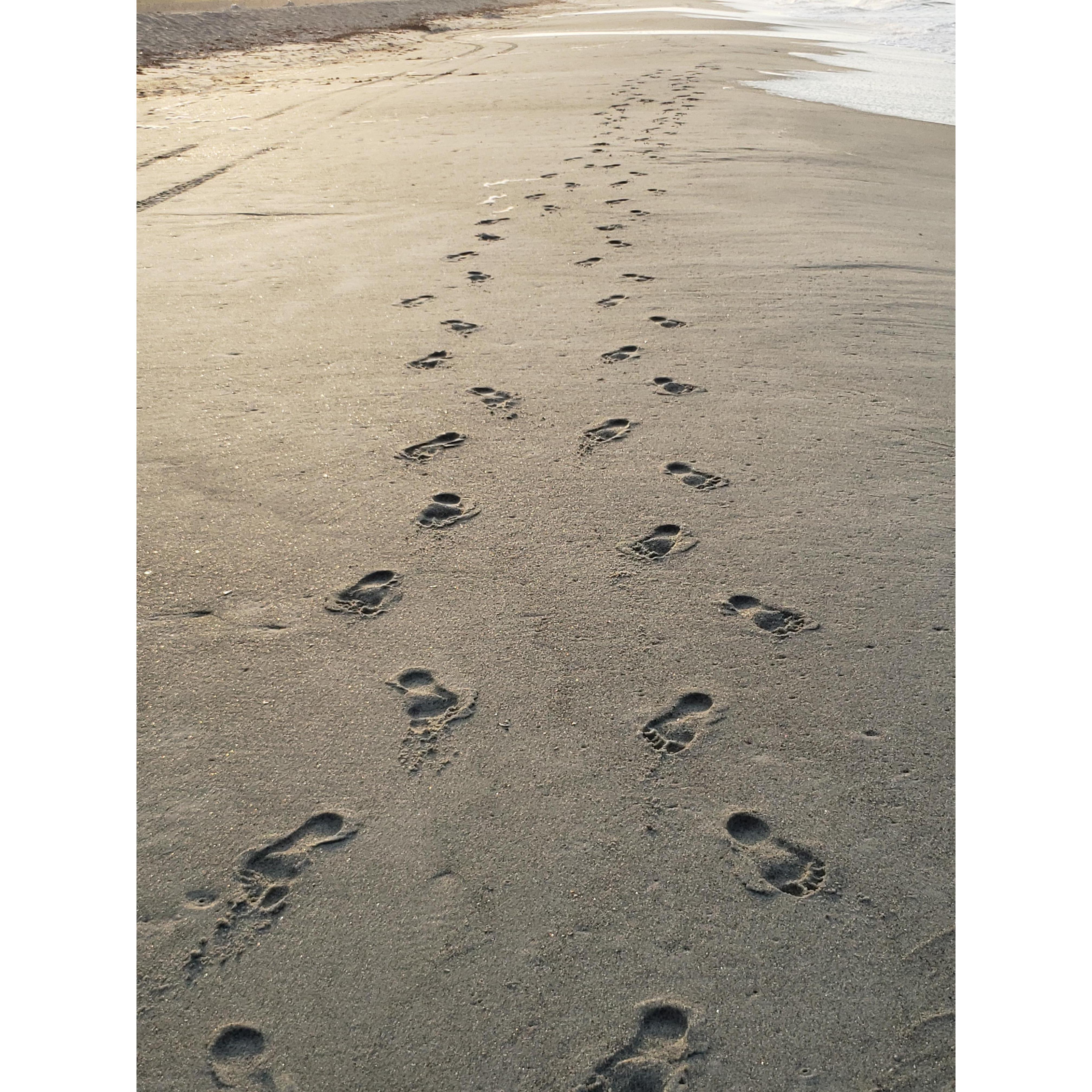 Walking on Holden Beach. 7.12.18