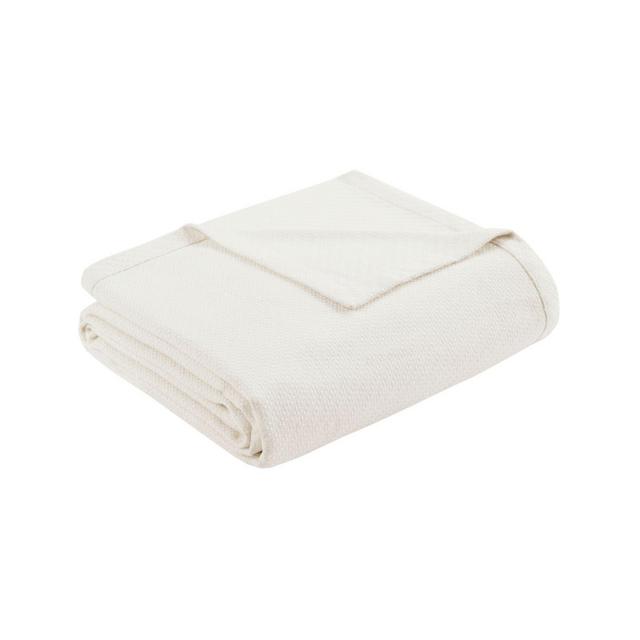 Madison Park Liquid Cotton King Blanket in Ivory