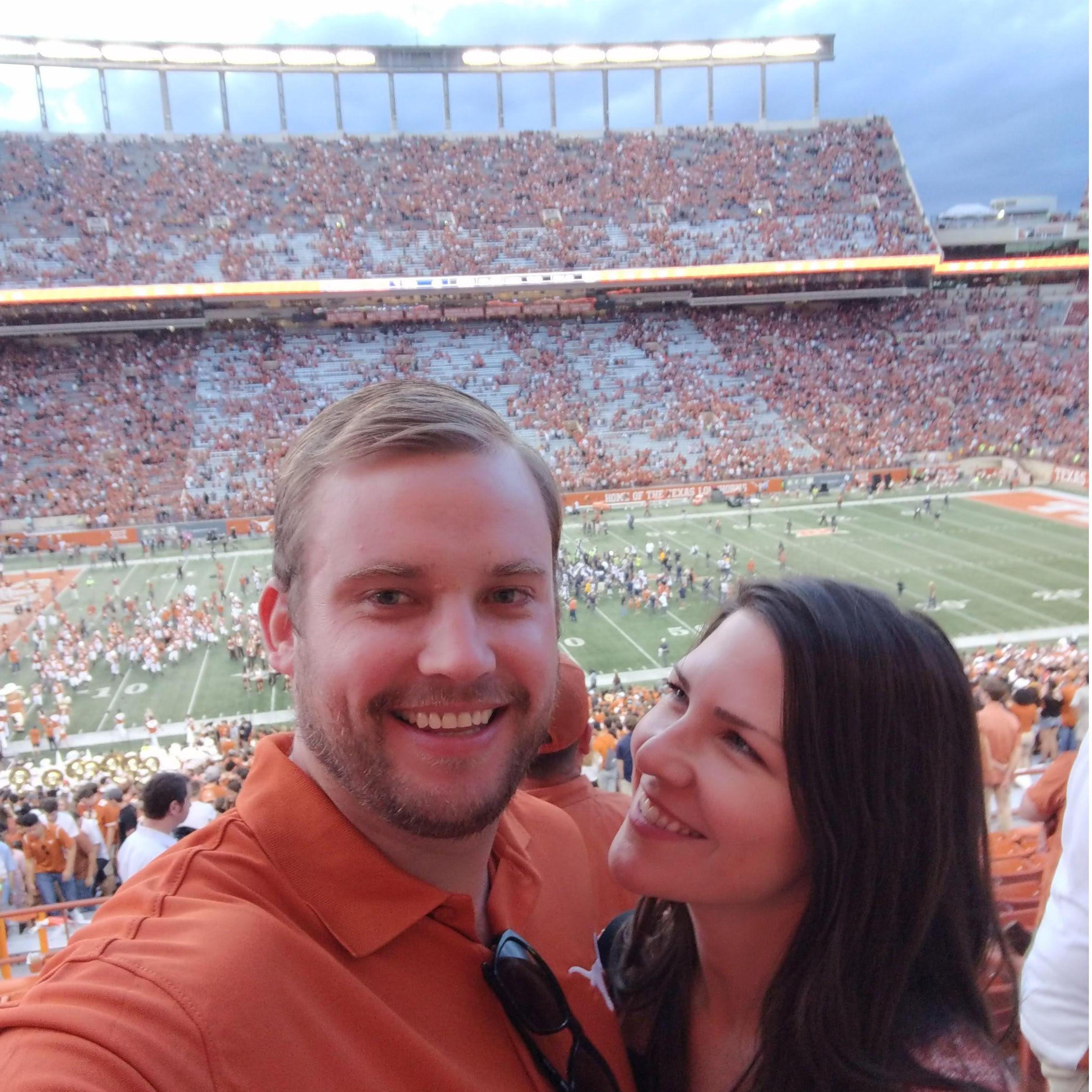 First Texas game together!