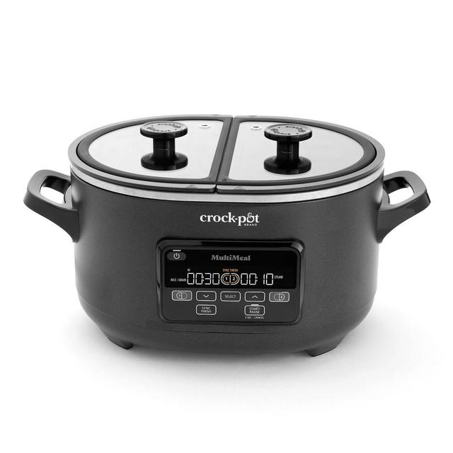 Crock-Pot 8qt MultiMeal Programmable Slow Cooker Black