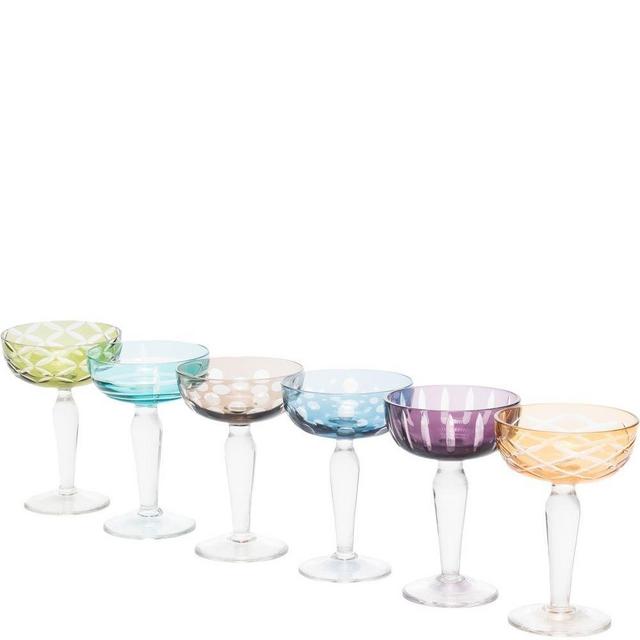 POLSPOTTEN Cuttings coupe glasses (set of 6)