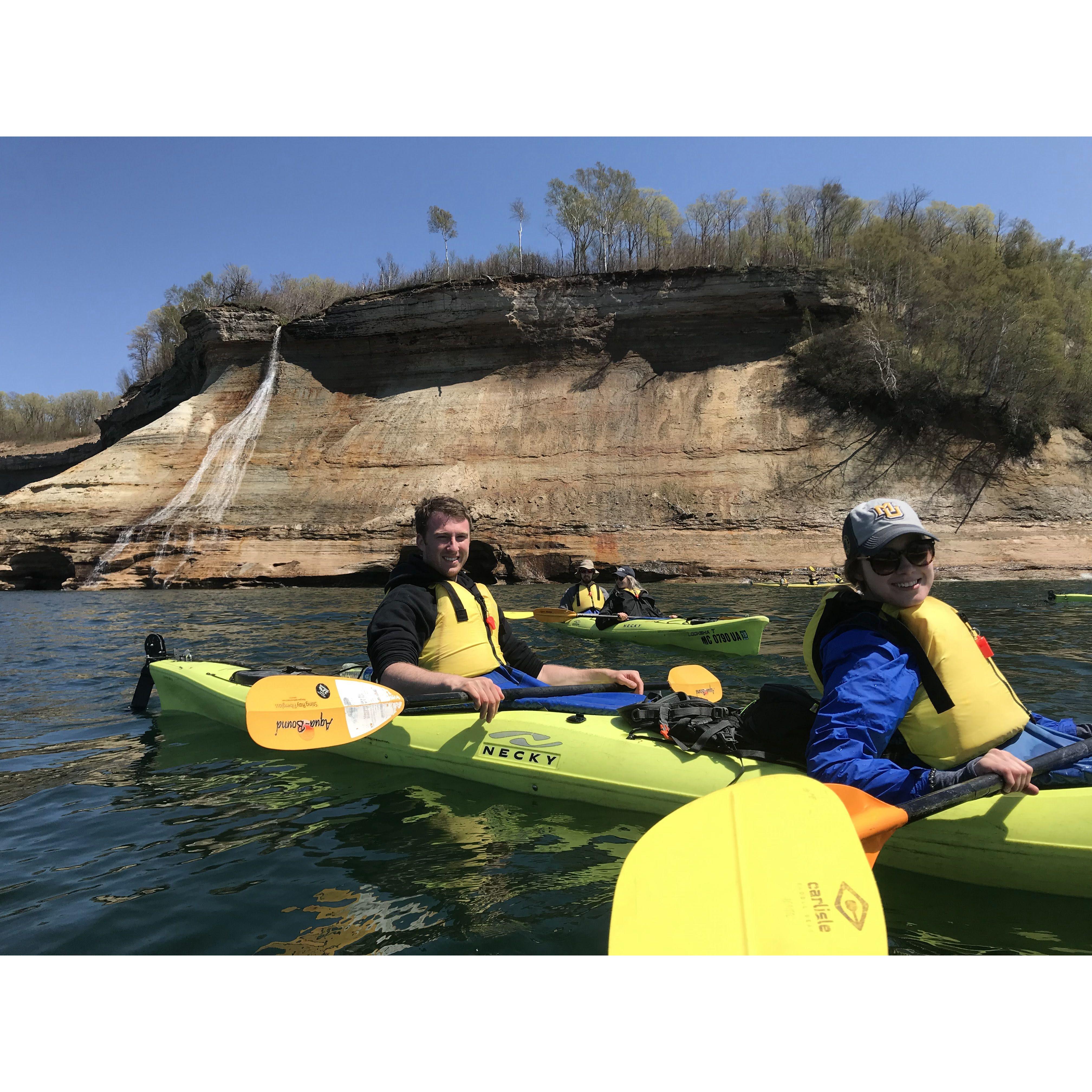 Our first camping trip with friends in Pictured Rocks in Michigan's Upper Peninsula.
