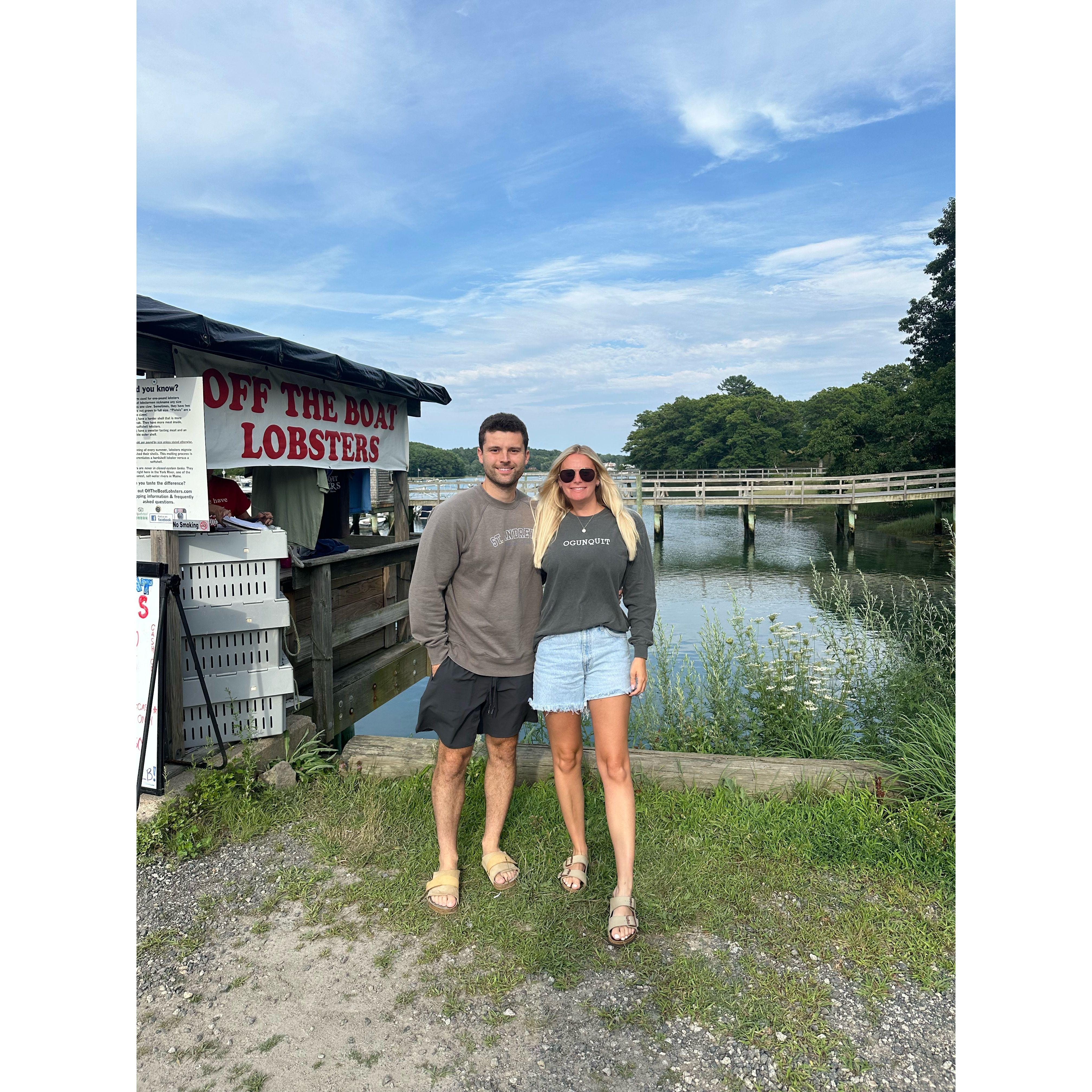 Picking up Lobster in York, Maine!