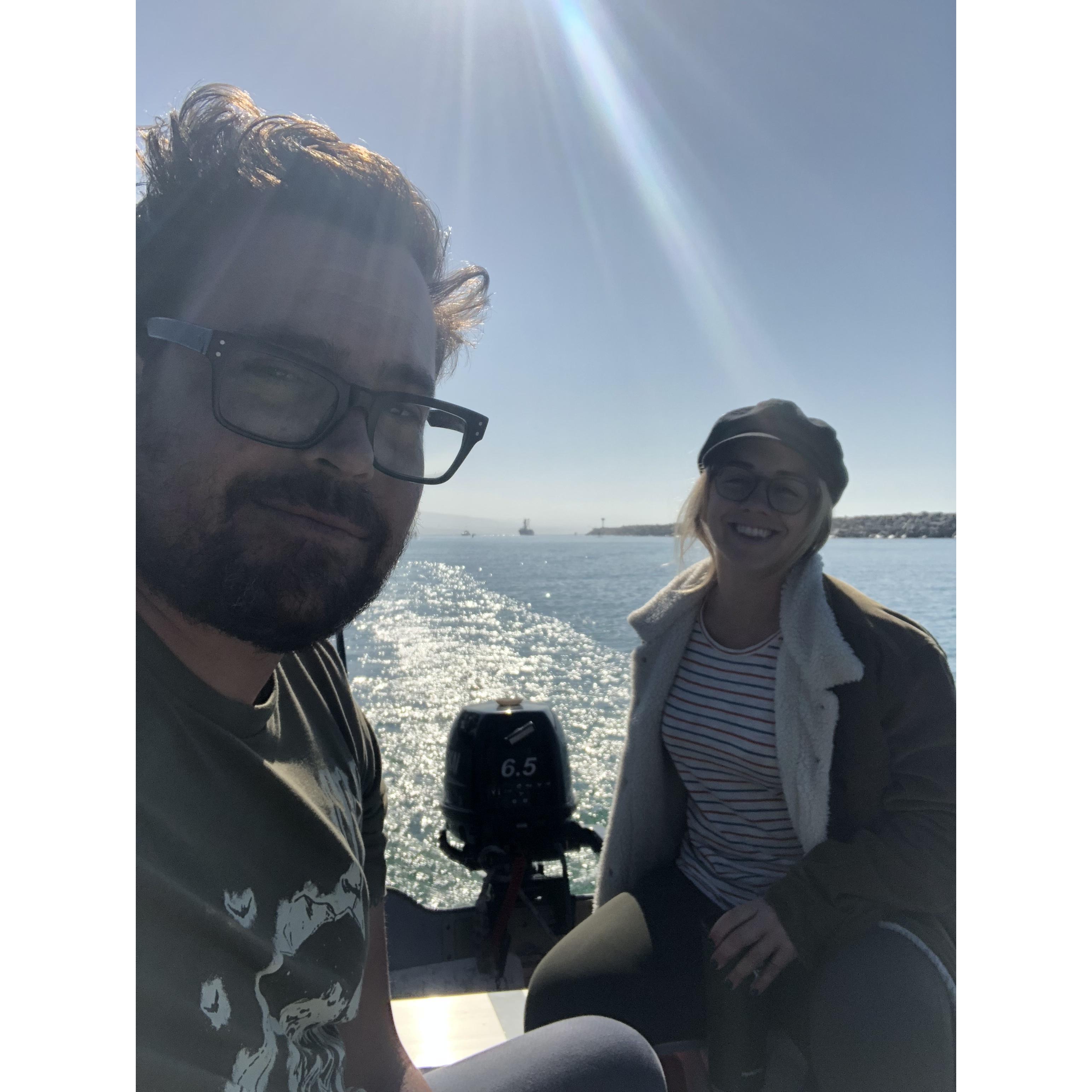 We used to spend Friday nights on the boat, Brian always made it a point to get me breakfast and take me for a dinghy ride ♥️