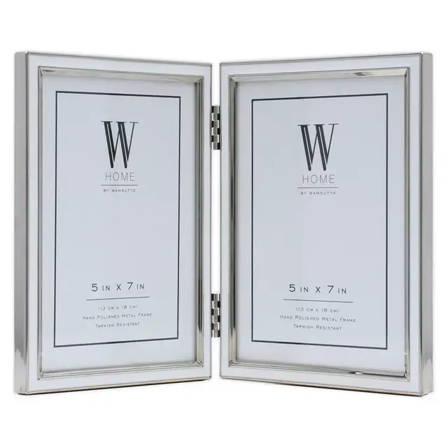 W Home™ 2-Photo 5-Inch x 7-Inch Enamel Picture Frame in White