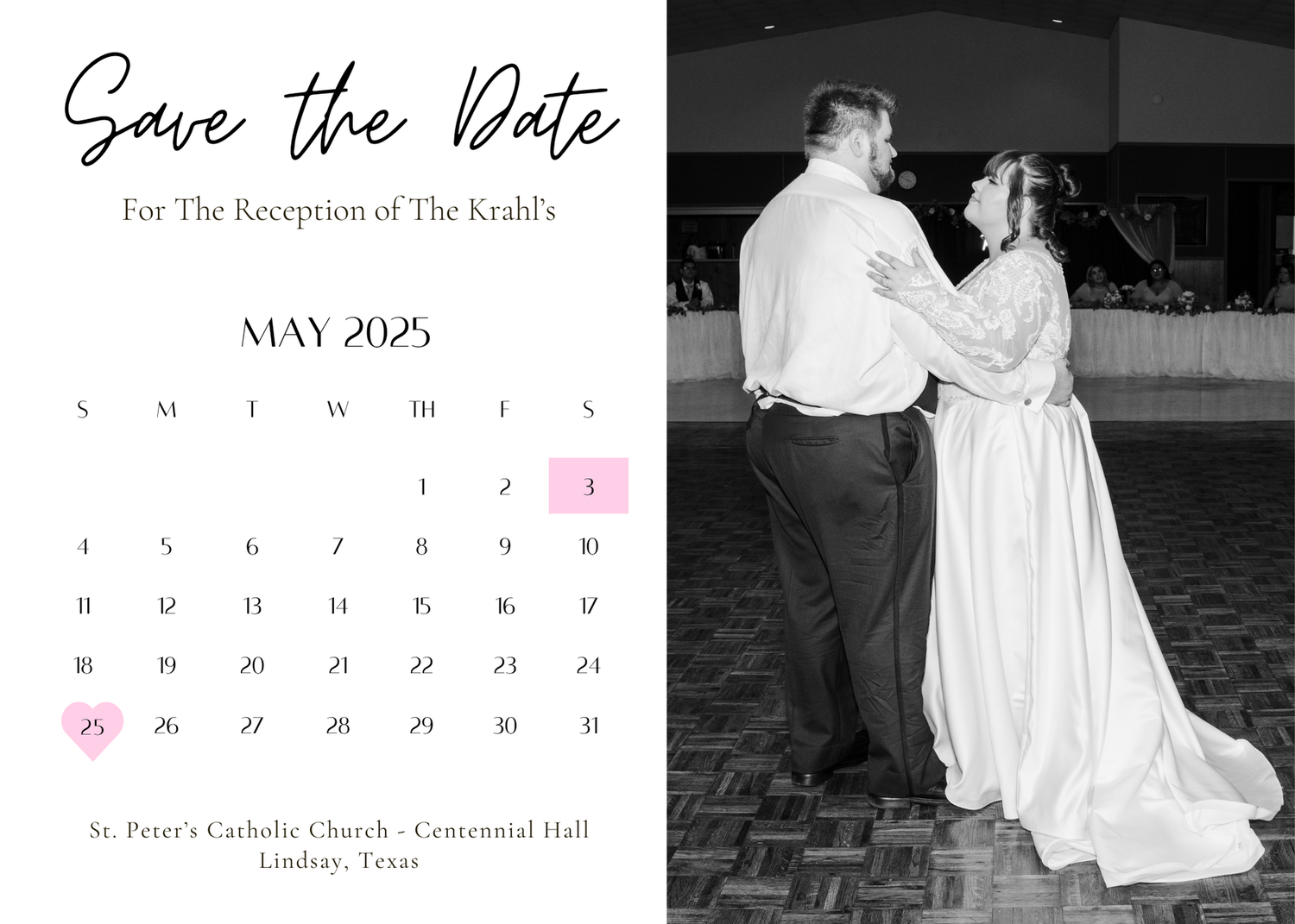 The Wedding Website of April Krahl and Louis Krahl