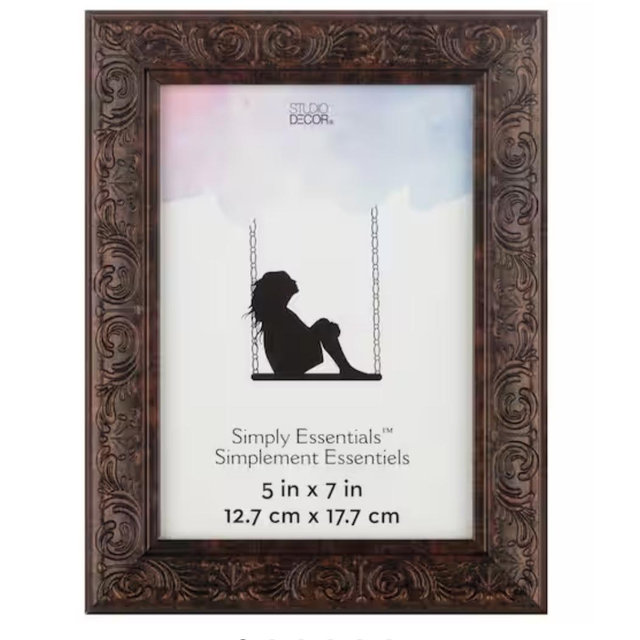 Simply Essentials™ Bronze Script Frame by Studio Décor®