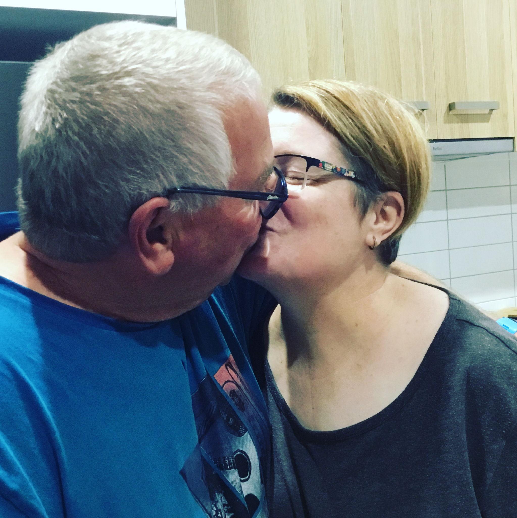 Sneaking a lil kissy kissy…