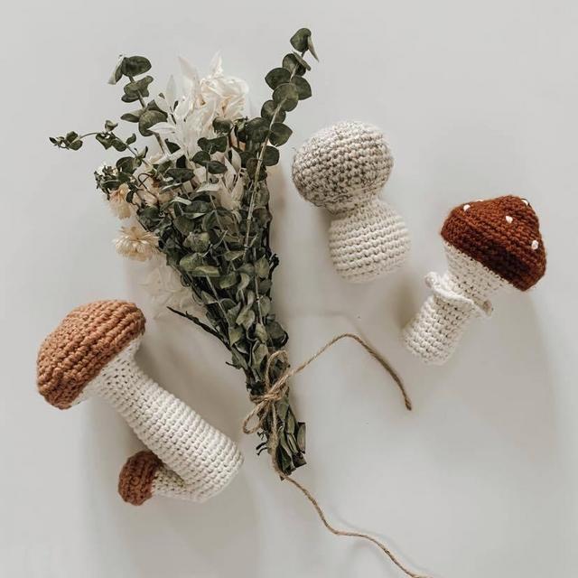Mushroom Rattle Set