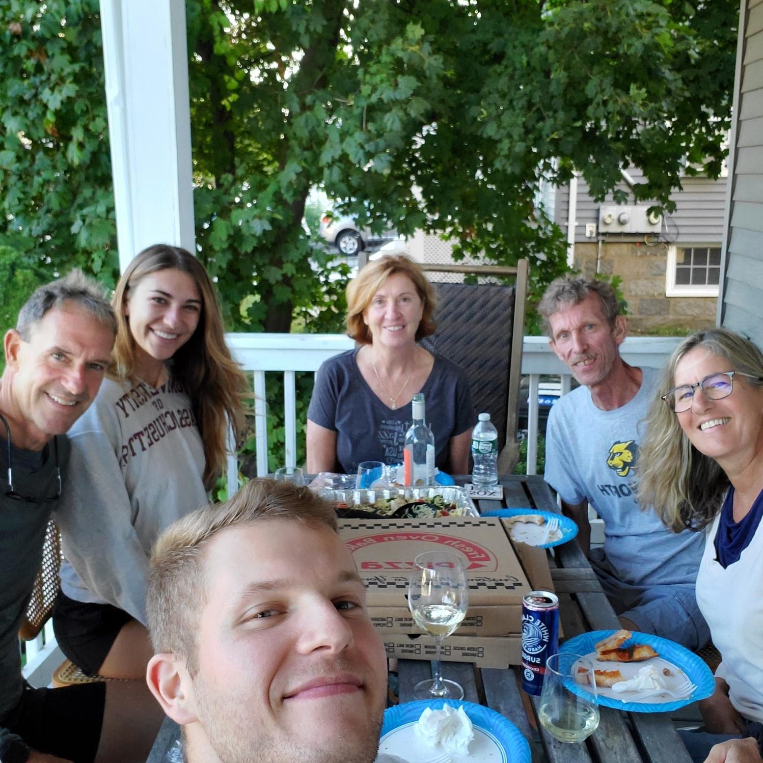 Quincy move-in day 2022 when our parents met for the first time :)