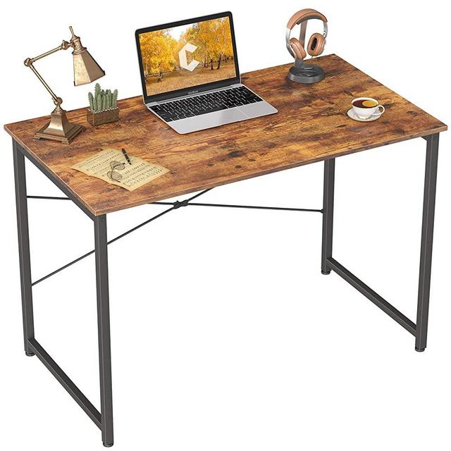 Cubicubi Computer Desk 32" Home Office Laptop Desk Study Writing Table, Modern Simple Style, Brown