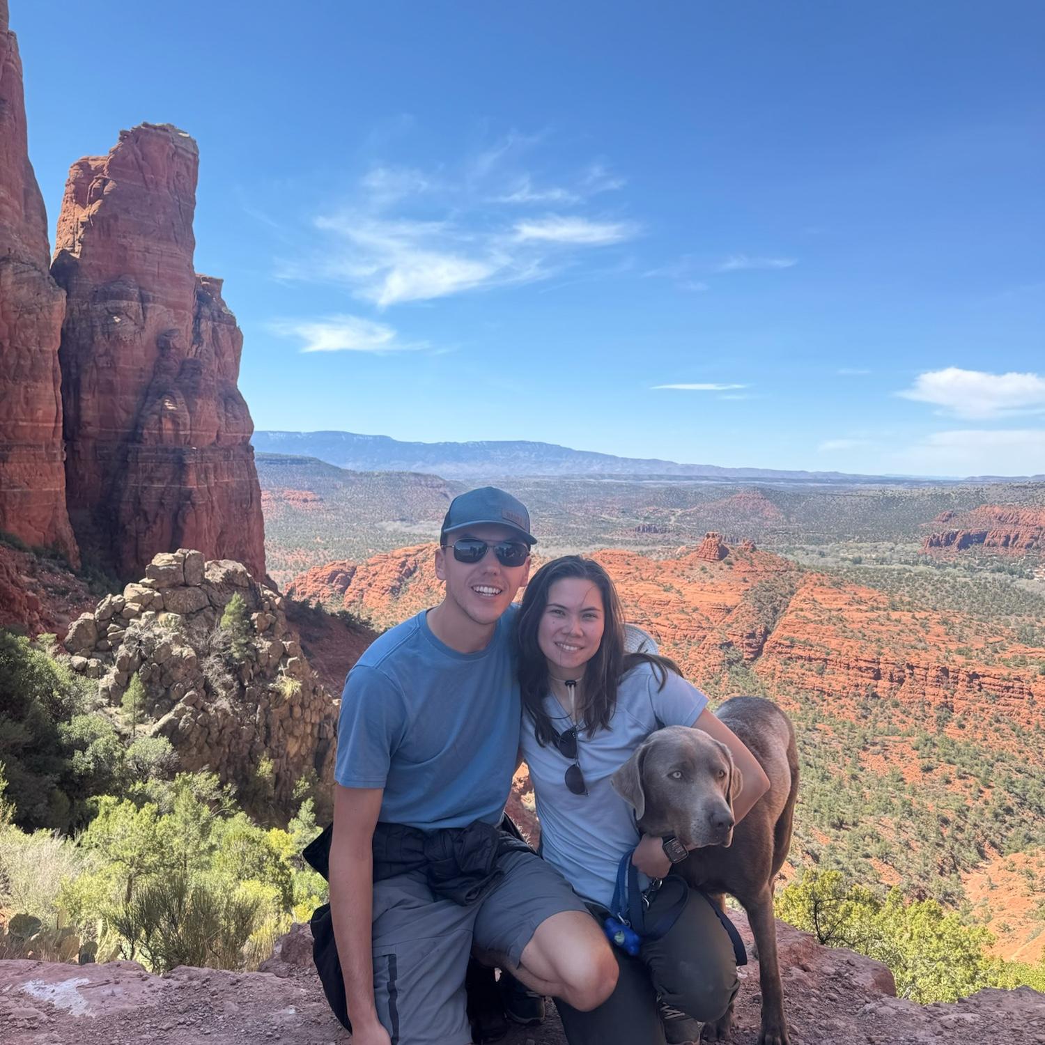 Cathedral Rock, Sedona, AZ and our bestest boy Archer