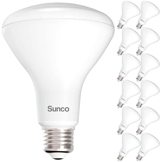 Sunco 12 Pack BR30 LED Bulb, Indoor Flood Lights CRI93 11W Equivalent 65W 6000K Daylight 850 Lumen, E26 Base, 25000 Lifetime Hours Interior Home Residential Dimmable Recessed Can Light Bulbs UL