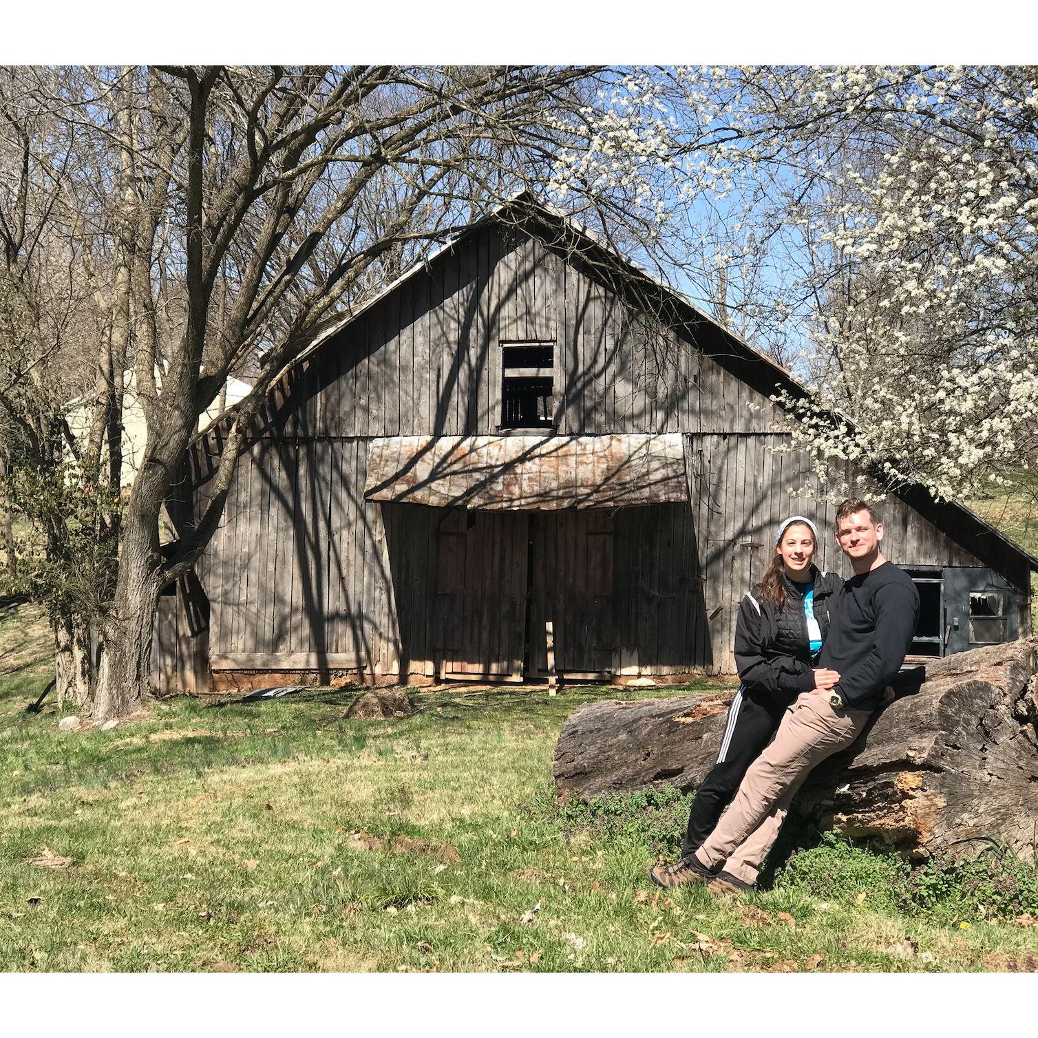 This is the first picture Luke and I  took together on a volunteer trip to Horse Cave, Kentucky, in March, 2019.