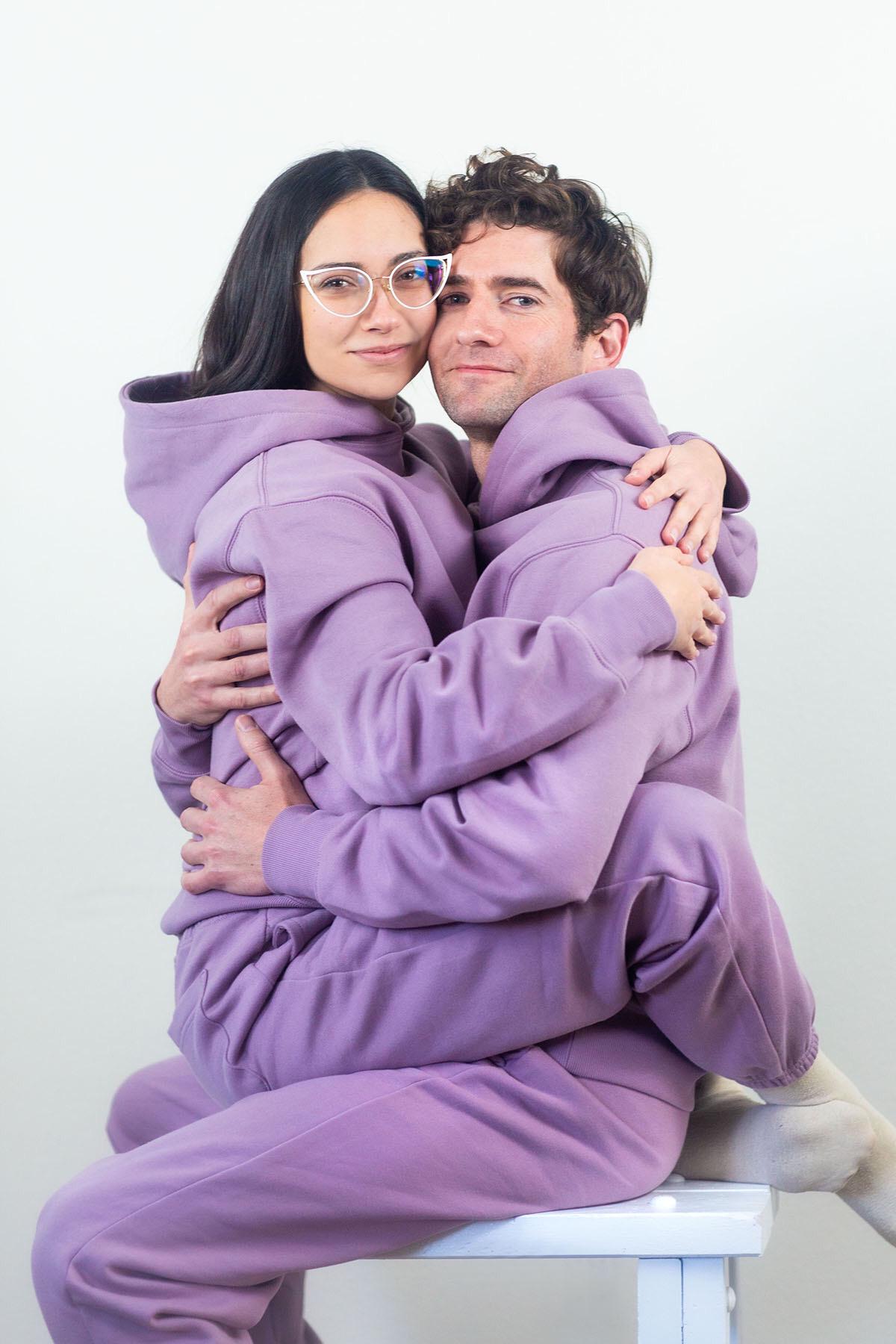 Shaley thought it would be funny to buy matching sweat suits to wear ironically for Christmas card photos... unfortunately we no longer wear these ironically. We are one of those matching couples now.