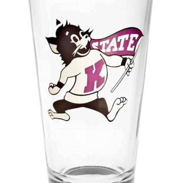 K-State Wildcats Mascot 16oz Pint Glass