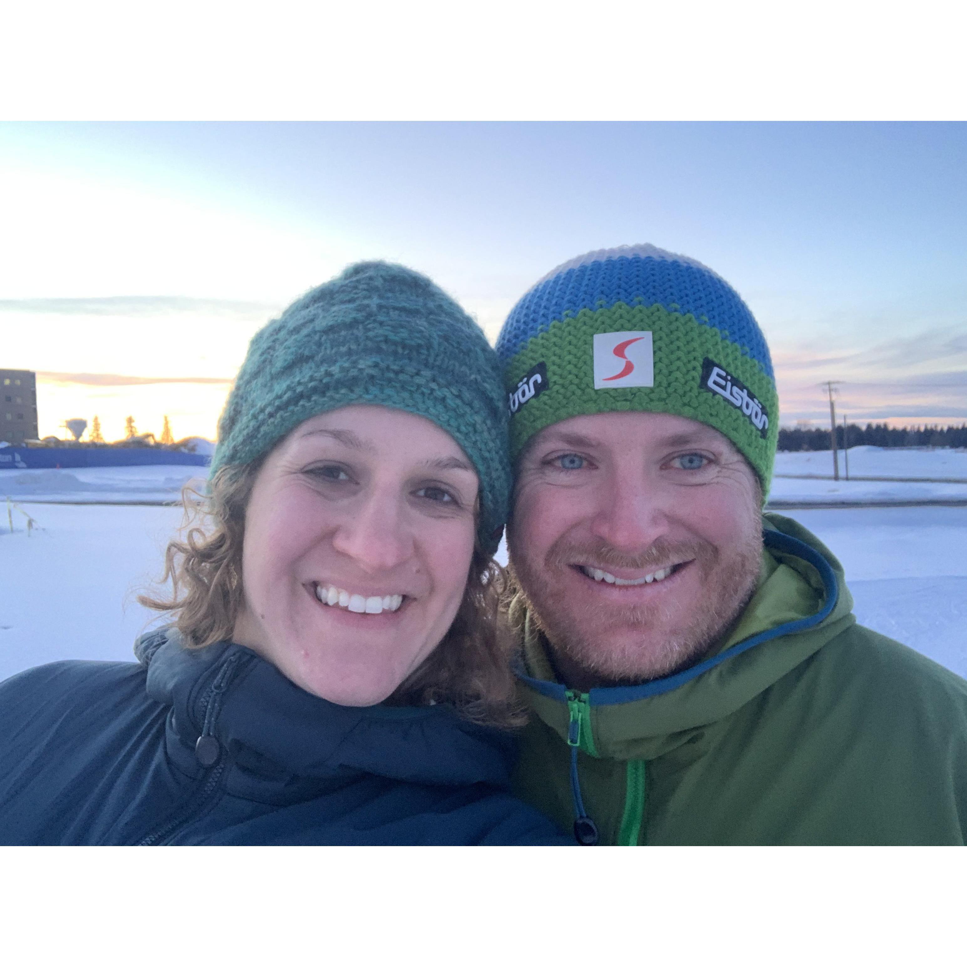 X-country skiing!