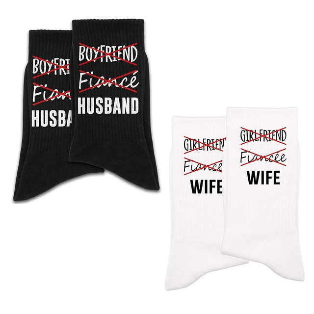 Not Boyfriend Socks, Wedding Gift, Gift For Fiance - Fiance Socks