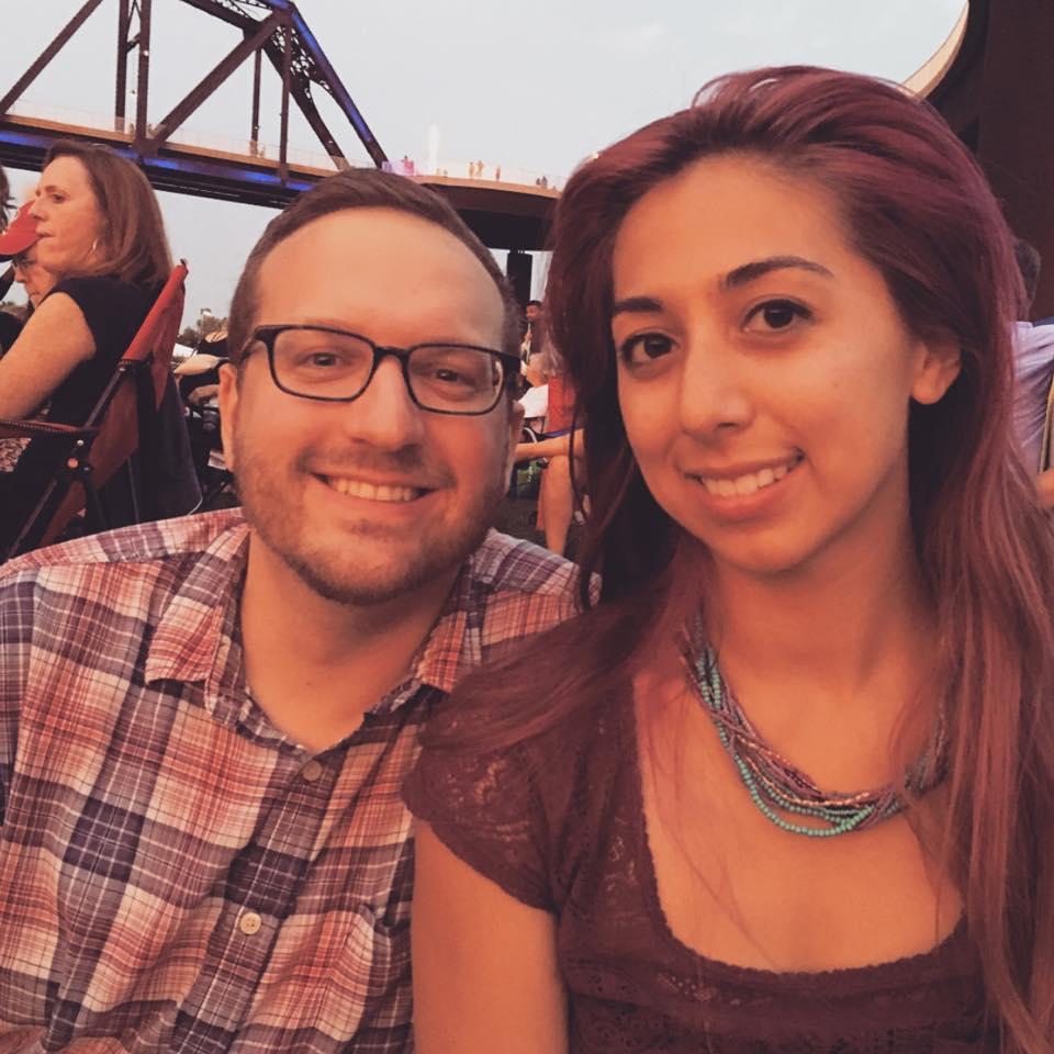 Seeing Iron & Wine shortly after we met.