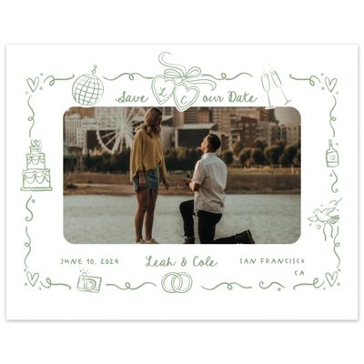 Green Wedding Digital Save the Date - Gilda Photo