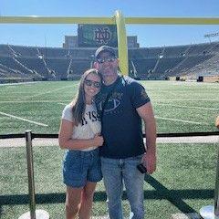 Tom's love meeting his first true love - GO IRISH!