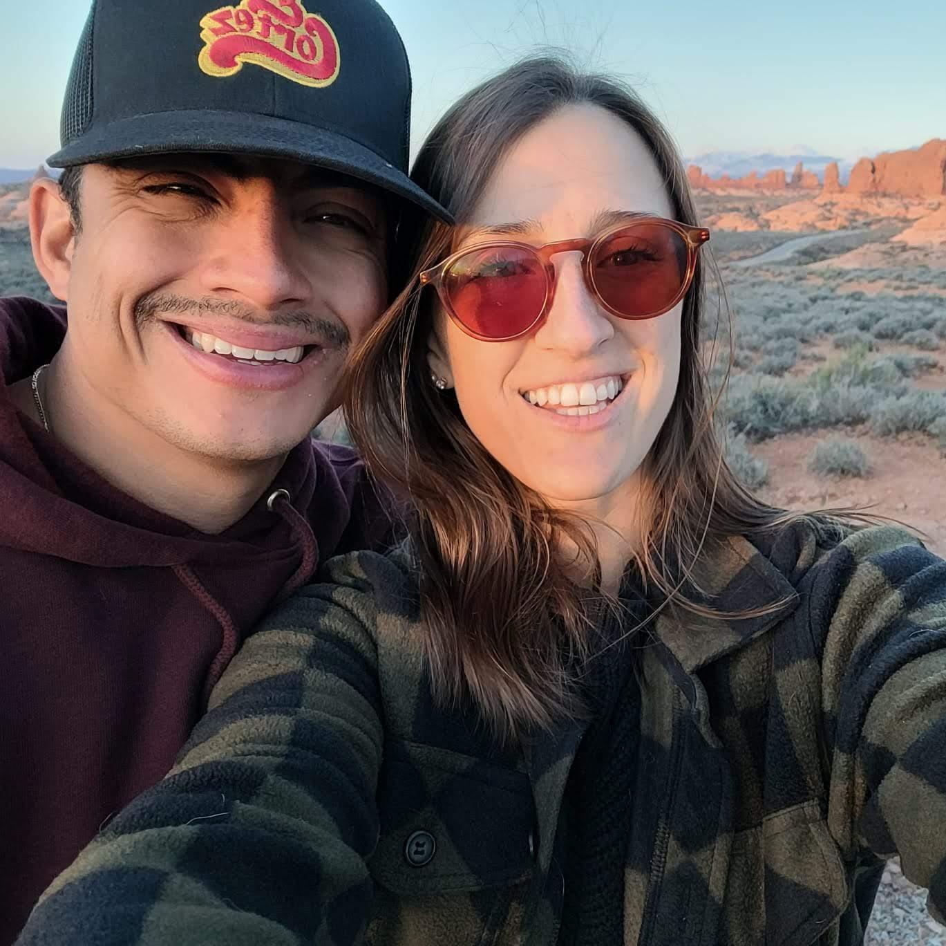 Sunset at Arches National Park when we lived in Moab.