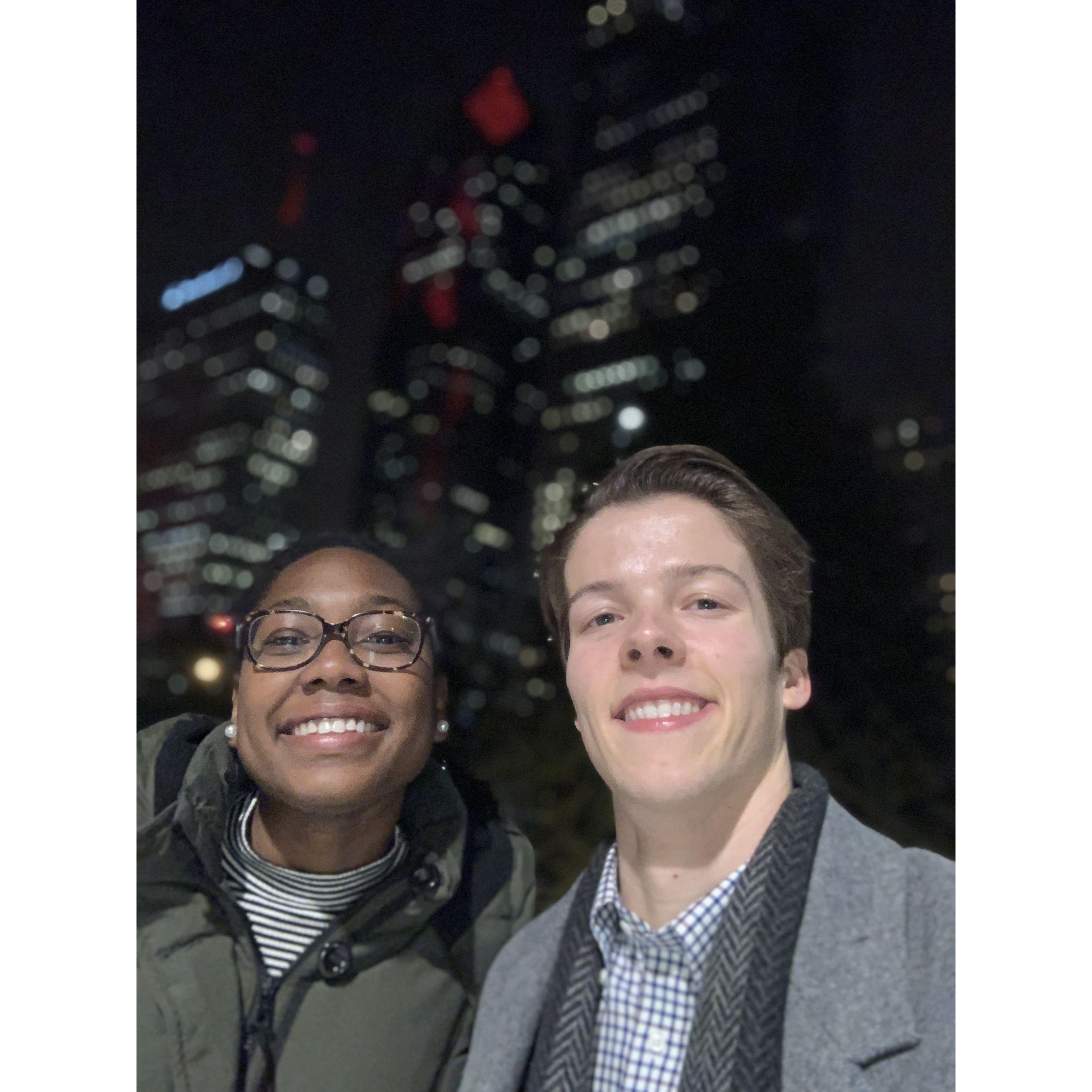 Our first Valentine's Day together.
