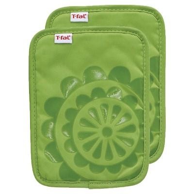Green Silicone Pot Holder 2 Pack (6.75"x9")T-Fal