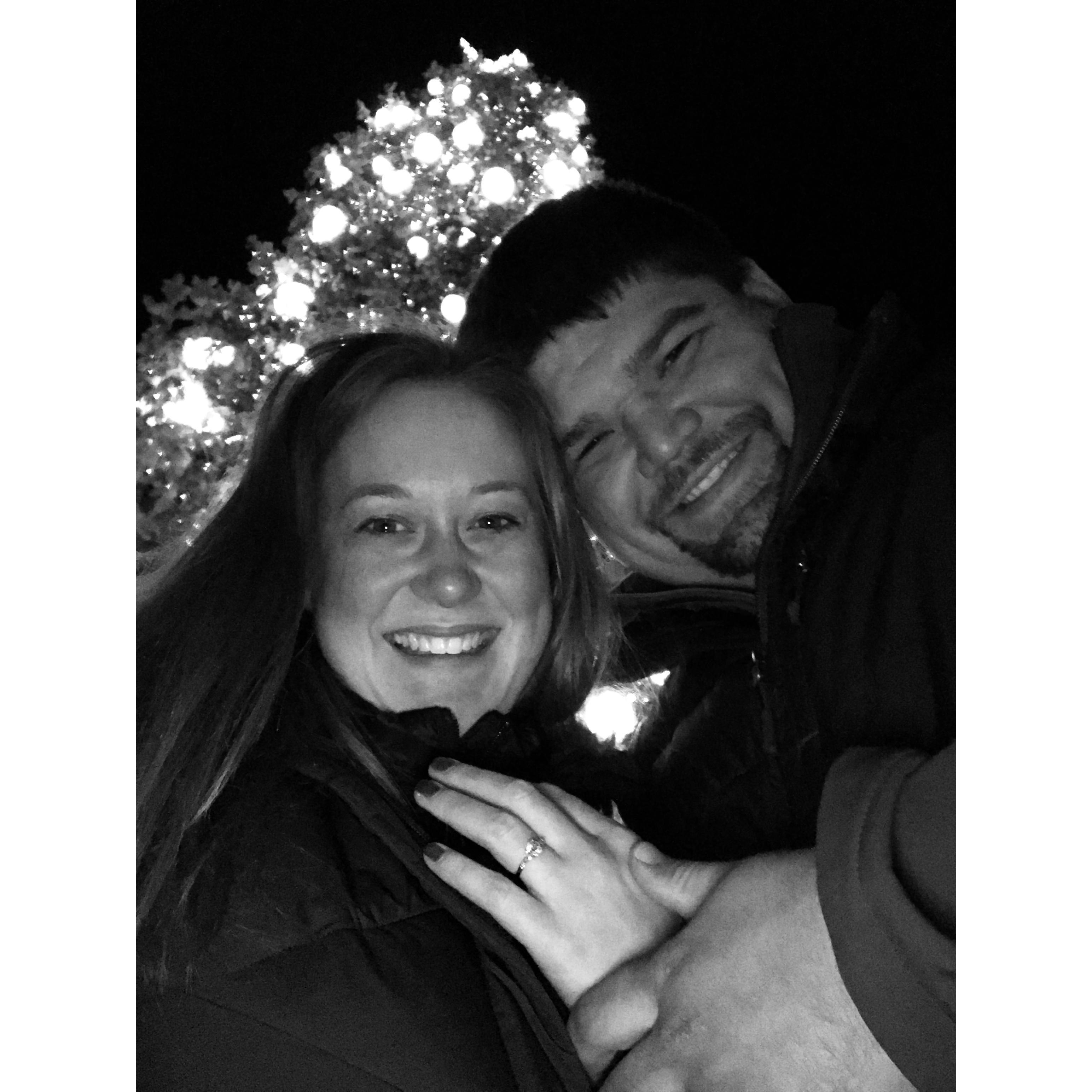 At the historic Broadmoor Hotel! Where he proposed!