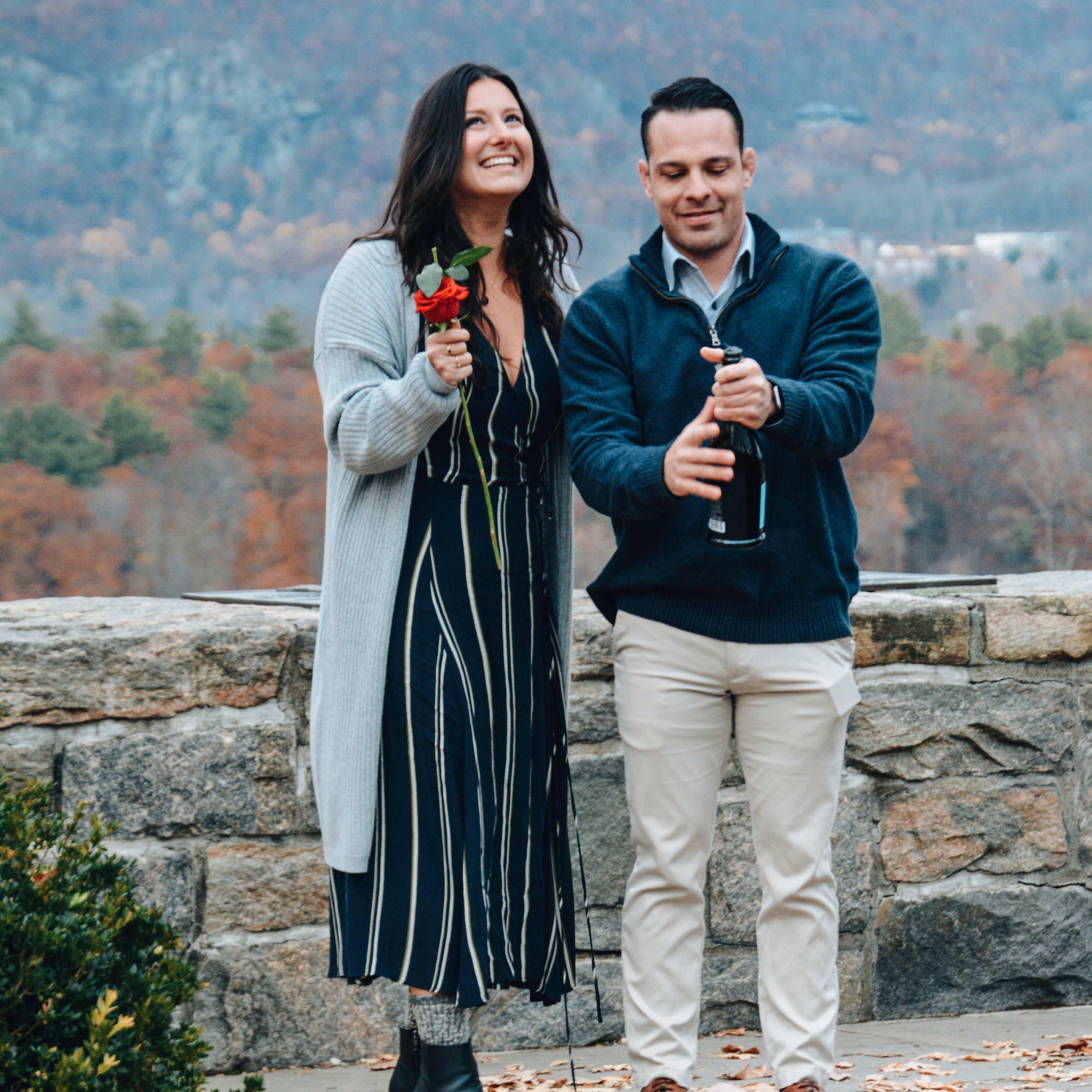 Joe whips out a bottle of champagne that Kat has no idea where it came from!