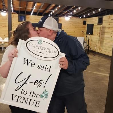 The day we said Yes to our wedding venue!
