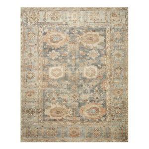 Everly Blue And Tan Persian Style Area Rug - World Market