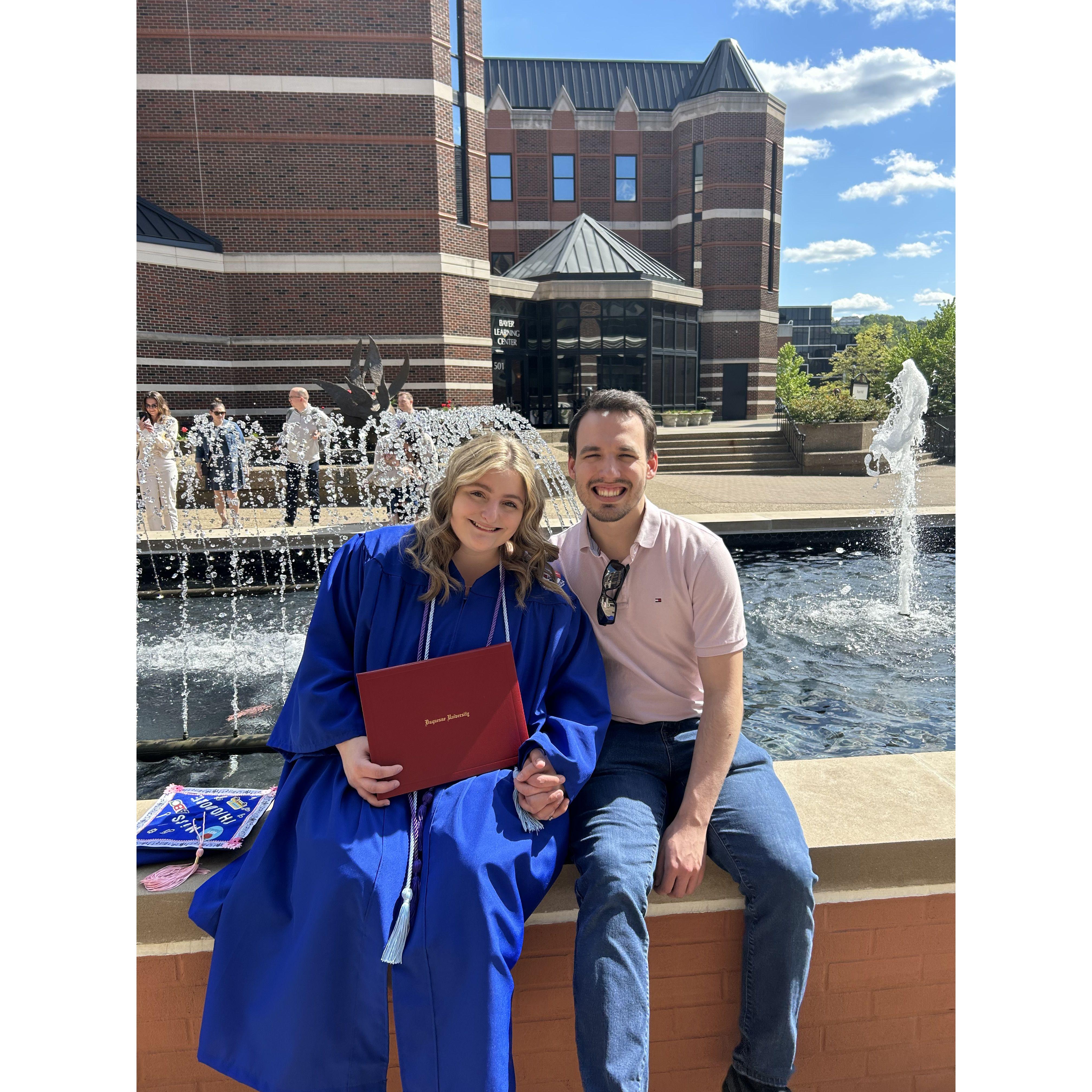 Dominique's graduation from Duquesne University with her BA in Music Degree!