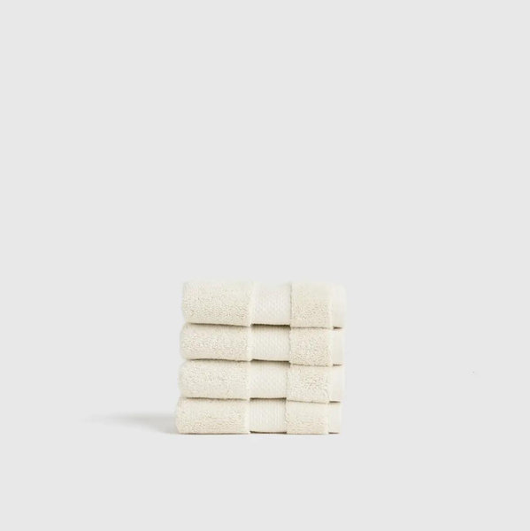 Turkish Ultra Plush Washcloth (Set of 4) - Ivory