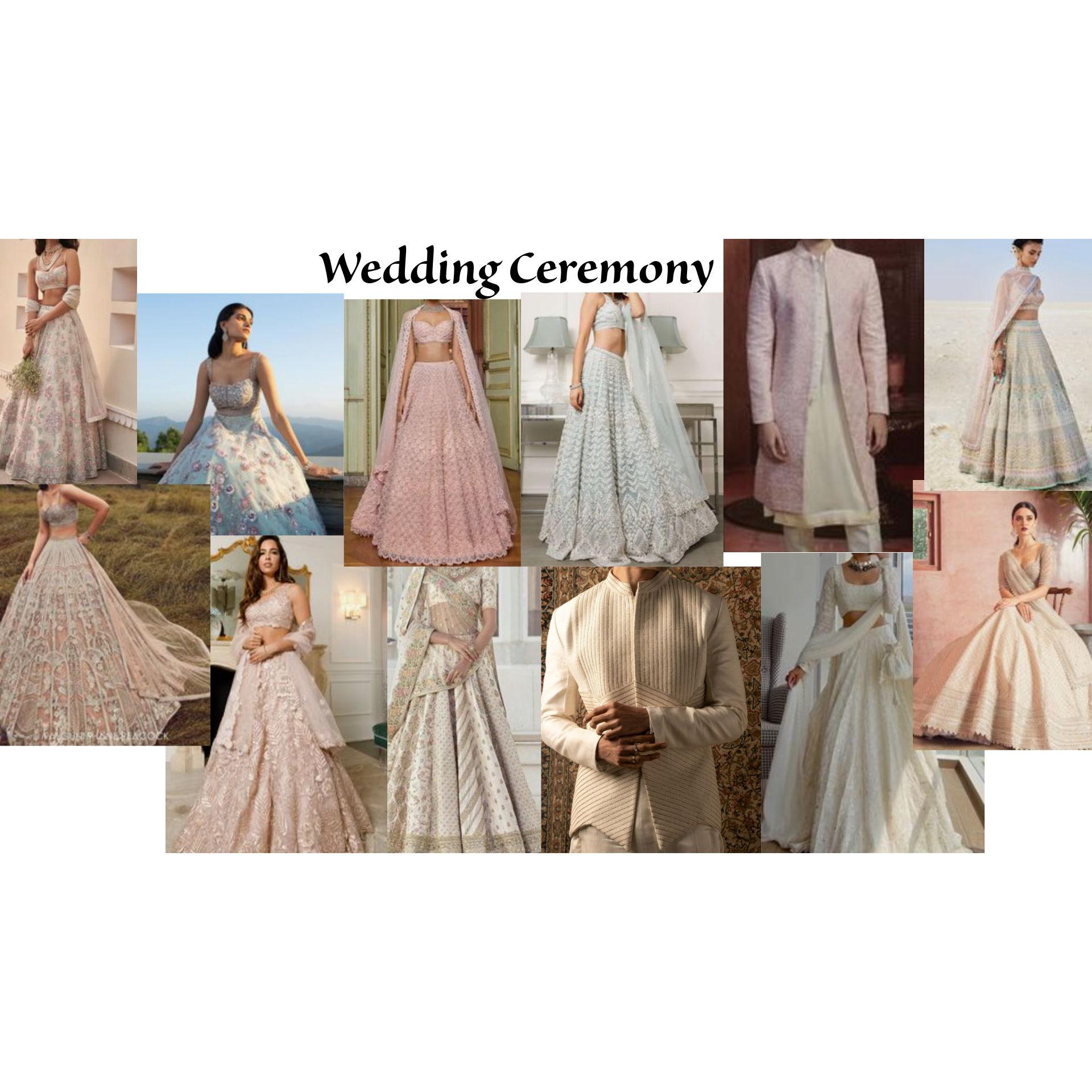 Ivory, White, Pastel Blue/Pink