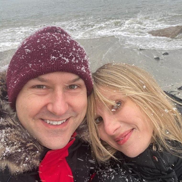 Our first Christmas trip together to Bar Harbor, Maine.