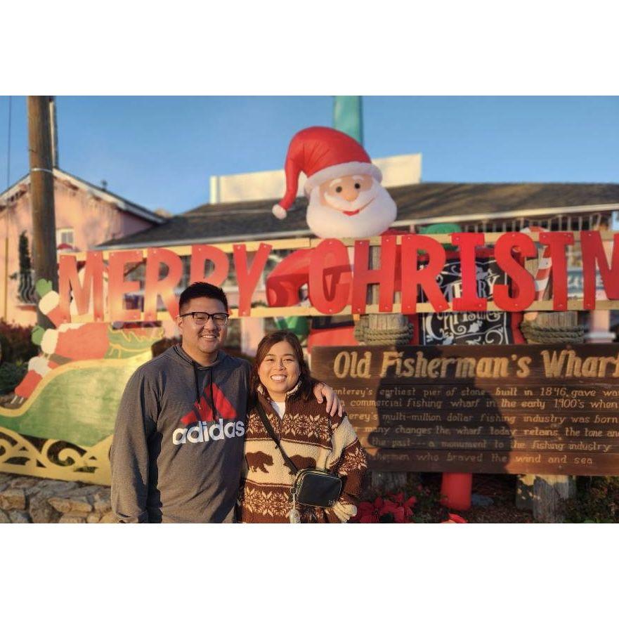 Christmas at the Monterey wharf