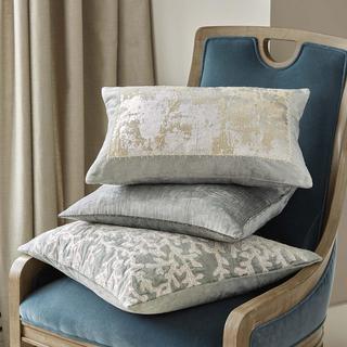 Metallic Lace Decorative Pillow