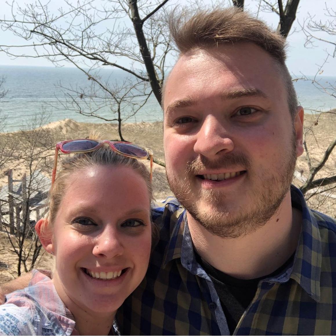 Scott’s Birthday, taken at Rosy Mound in Grand Haven after hiking around the entire park!
