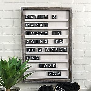 Daily Inspiration Whitewashed Letter Board - 18x24