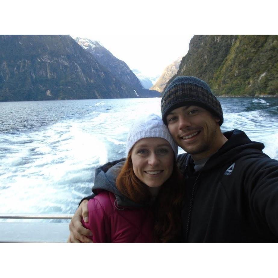 Having the best day in Milford Sound, NZ.