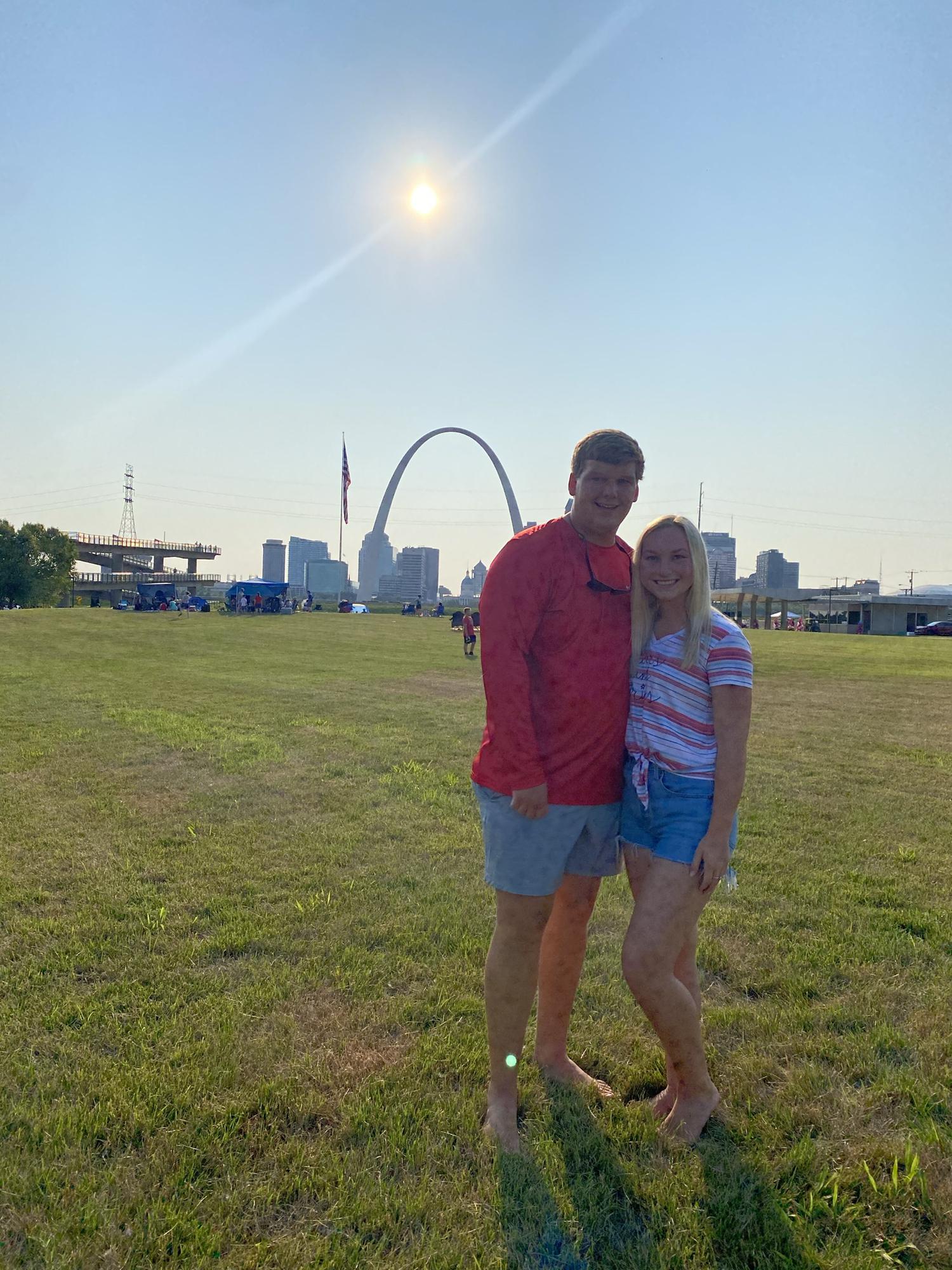 Watching fireworks in St. Louis