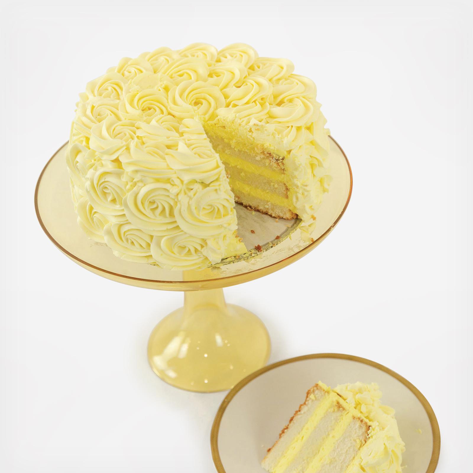 Estelle Colored Glass Cake Stand